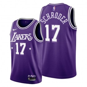NBA Los Angeles Lakers Trikot Dennis Schroder 17 Nike 2021-22 City Edition Throwback 60s Swingman - Herren